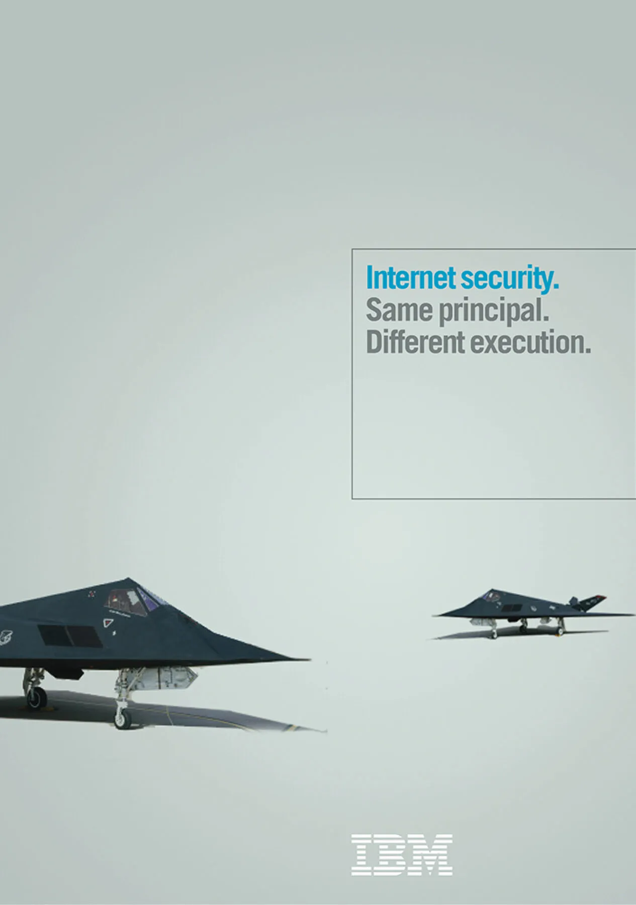 ‘Internet security’ advert featuring stealth jets