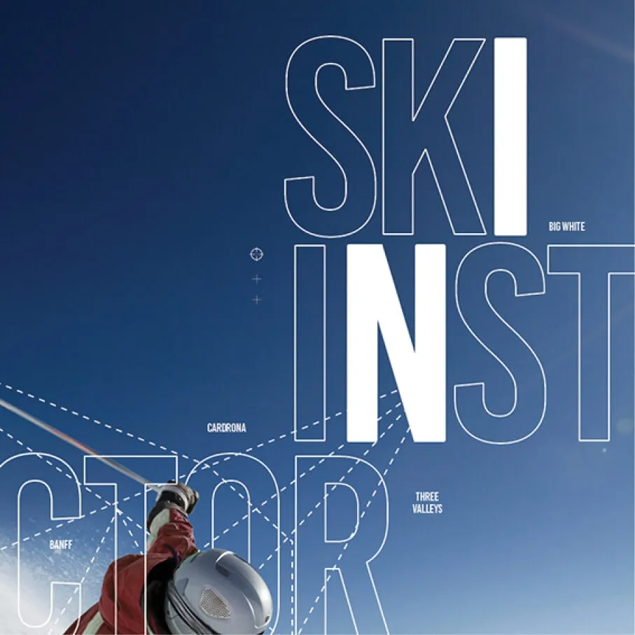 SnowSkool ‘Ski in’ poster
