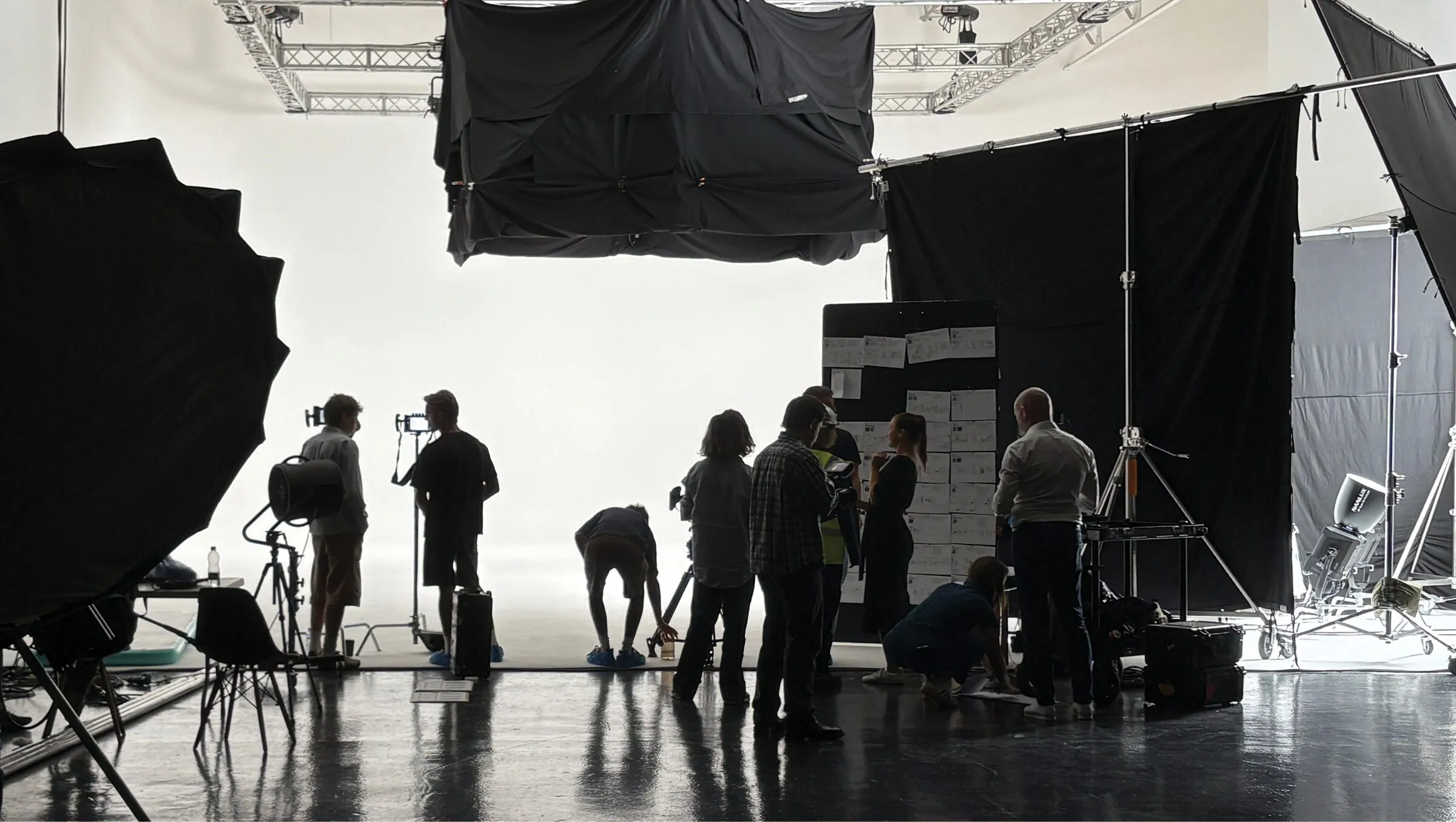 On set during a Curation studio production